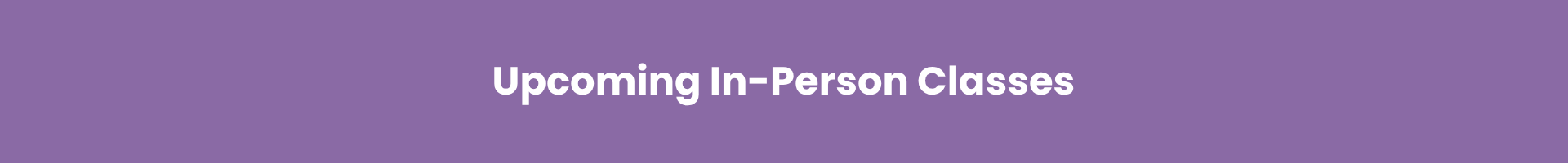 purple background white text about in-person training